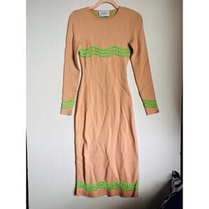 The Wolf Gang Unique Pink and Green Dress Womens Size S